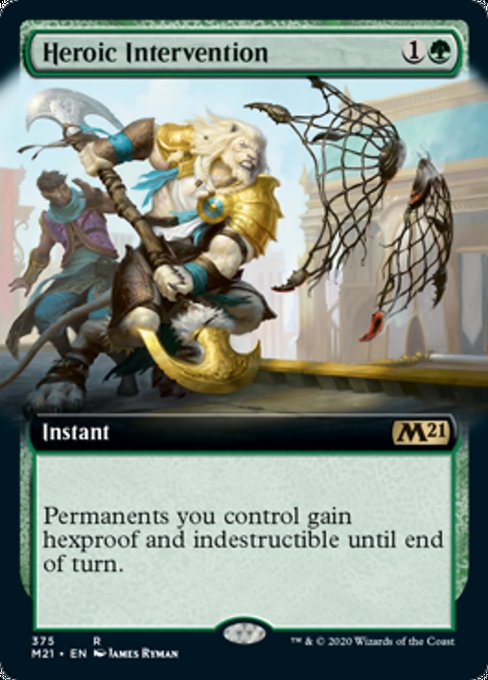 Heroic Intervention (Extended Art) [Core Set 2021] | Rook's Games and More