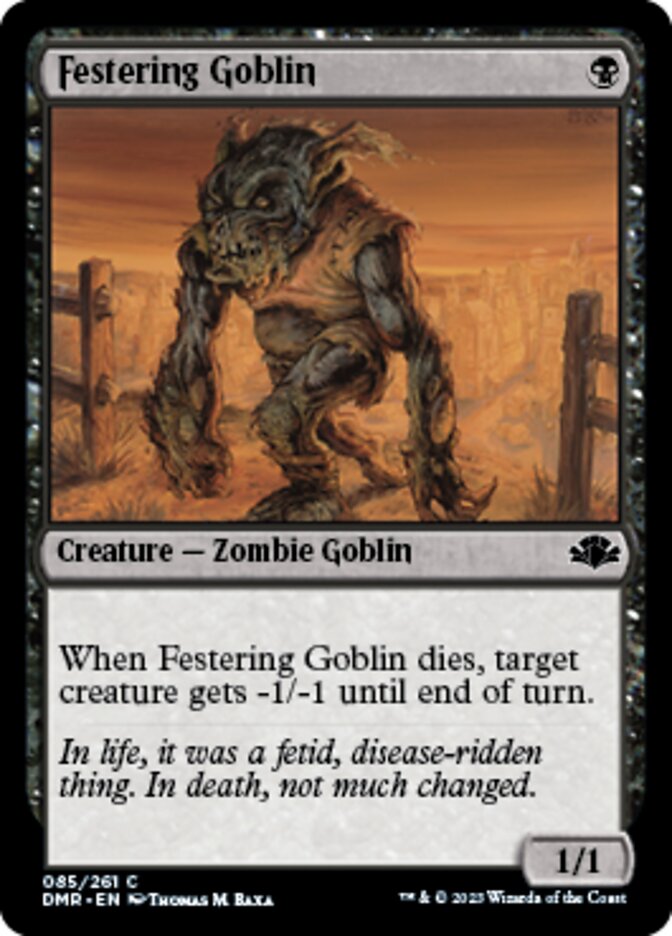 Festering Goblin [Dominaria Remastered] | Rook's Games and More