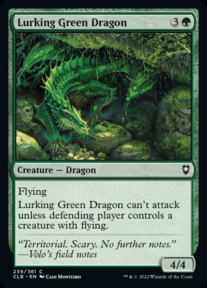 Lurking Green Dragon [Commander Legends: Battle for Baldur's Gate] | Rook's Games and More