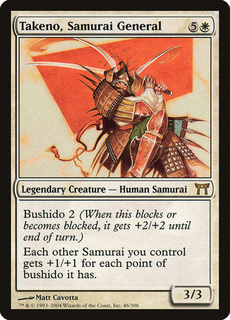 Takeno, Samurai General [Champions of Kamigawa] | Rook's Games and More