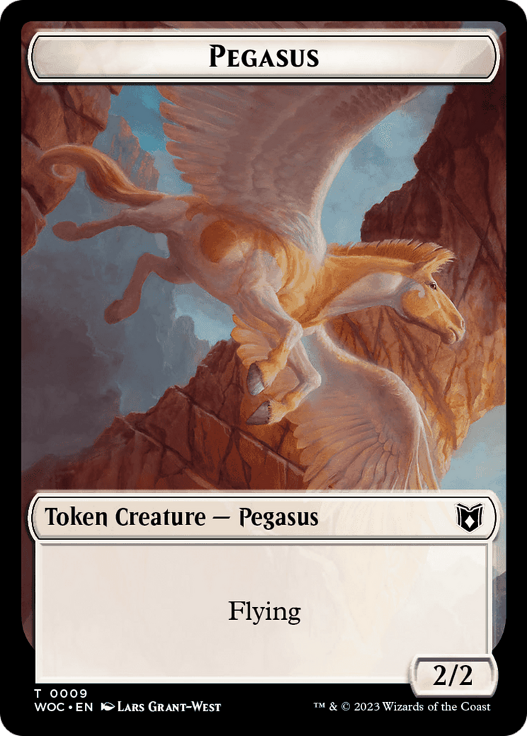 Pirate // Pegasus Double-Sided Token [Wilds of Eldraine Commander Tokens] | Rook's Games and More