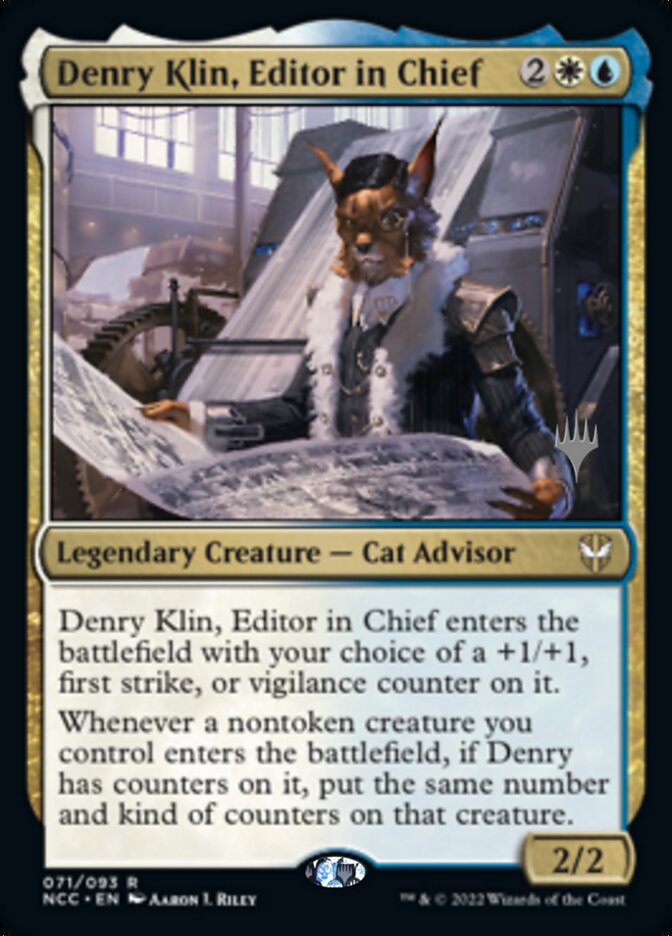 Denry Klin, Editor in Chief (Promo Pack) [Streets of New Capenna Commander Promos] | Rook's Games and More