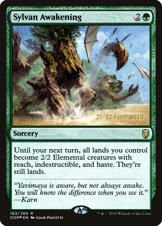 Sylvan Awakening [Dominaria Promos] | Rook's Games and More