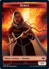Human (001) // Human (010) Double-sided Token [Innistrad: Crimson Vow Tokens] | Rook's Games and More