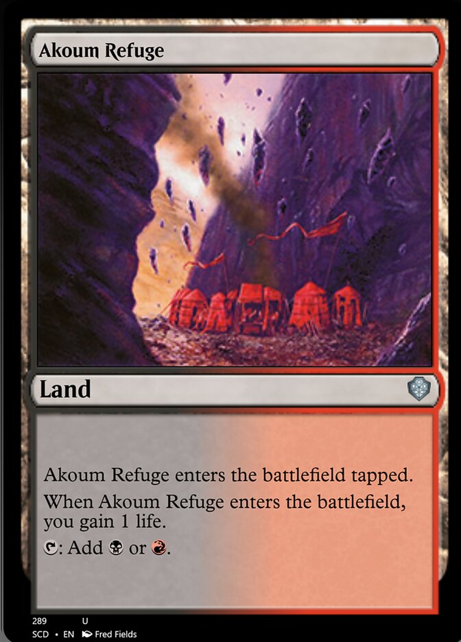 Akoum Refuge [Starter Commander Decks] | Rook's Games and More