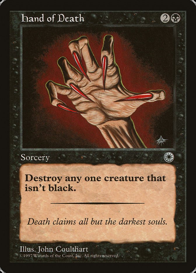 Hand of Death (Without Creature Color Explanation) [Portal] | Rook's Games and More