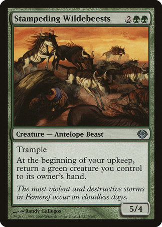 Stampeding Wildebeests [Duel Decks: Garruk vs. Liliana] | Rook's Games and More