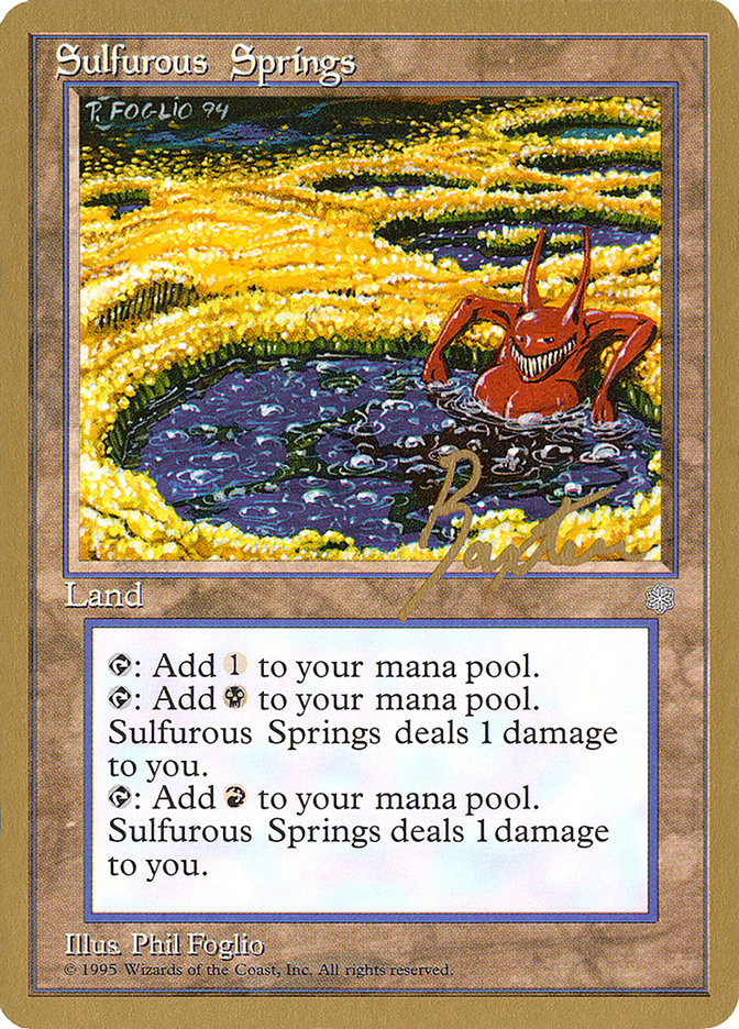 Sulfurous Springs (George Baxter) [Pro Tour Collector Set] | Rook's Games and More