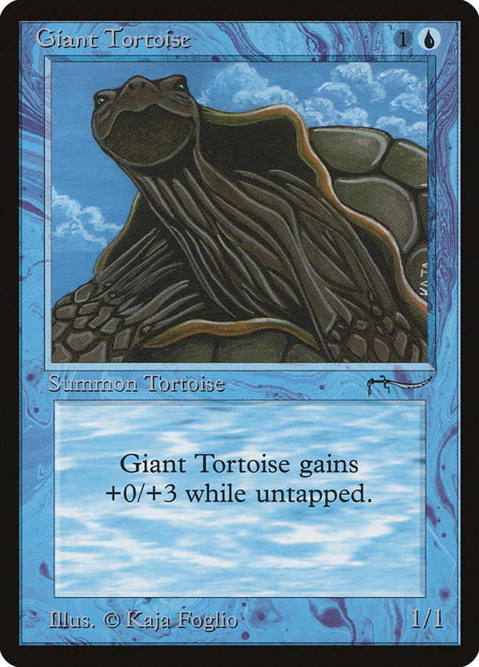 Giant Tortoise (Dark Mana Cost) [Arabian Nights] | Rook's Games and More