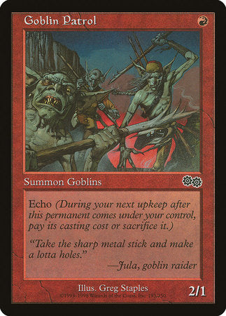 Goblin Patrol [Urza's Saga] | Rook's Games and More