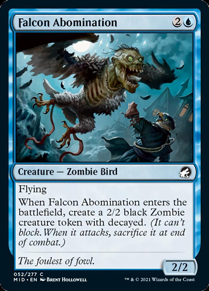 Falcon Abomination [Innistrad: Midnight Hunt] | Rook's Games and More