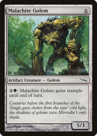 Malachite Golem [Mirrodin] | Rook's Games and More