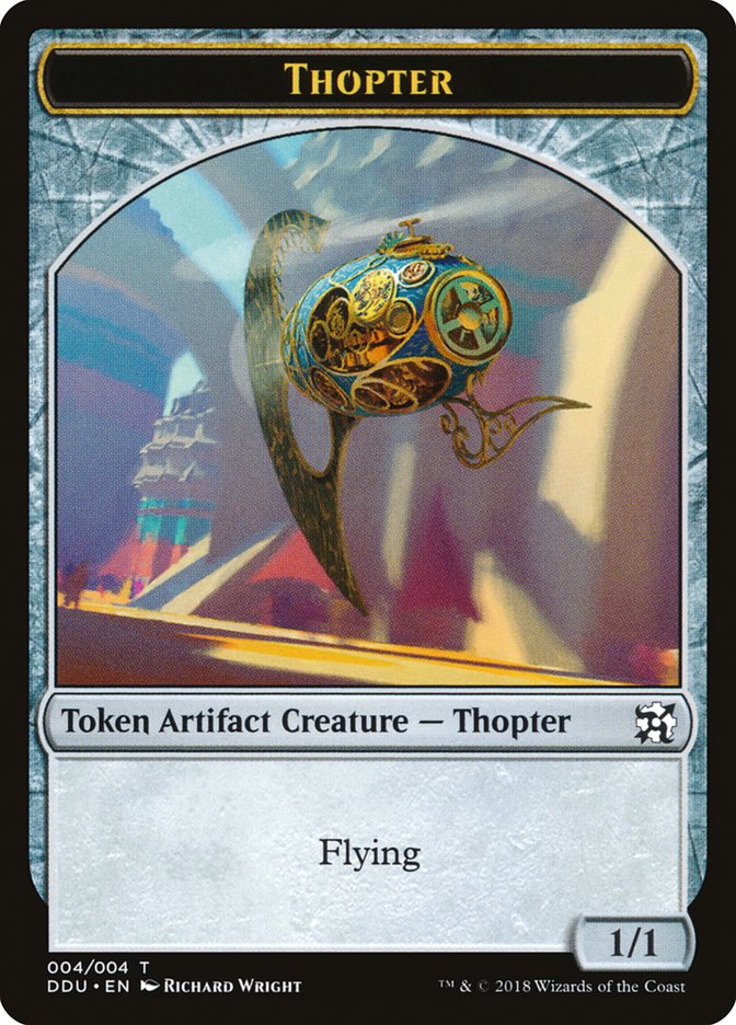 Thopter (004/004) [Duel Decks: Elves vs. Inventors Tokens] | Rook's Games and More