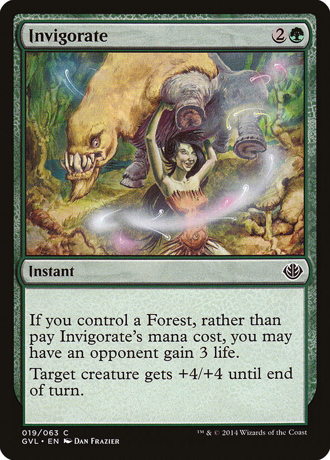 Invigorate (Garruk vs. Liliana) [Duel Decks Anthology] | Rook's Games and More