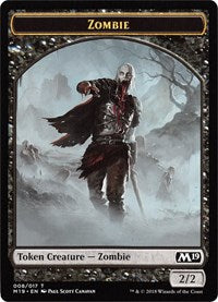 Zombie // Goblin Double-sided Token (Game Night) [Core Set 2019 Tokens] | Rook's Games and More