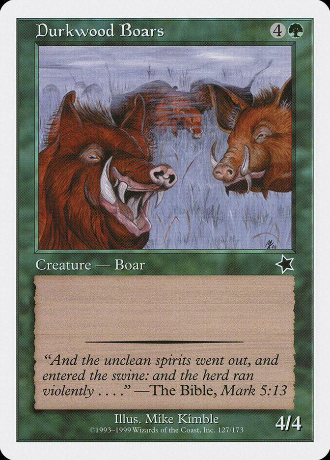 Durkwood Boars [Starter 1999] | Rook's Games and More