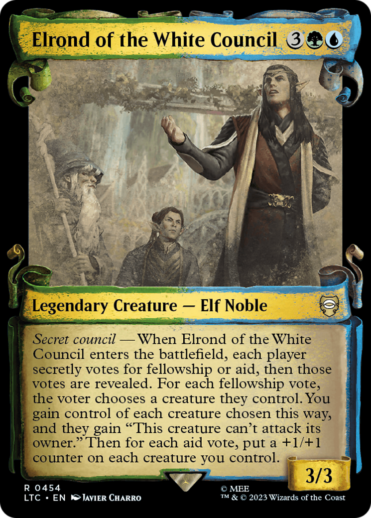 Elrond of the White Council [The Lord of the Rings: Tales of Middle-Earth Commander Showcase Scrolls] | Rook's Games and More