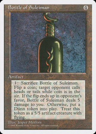 Bottle of Suleiman [Fourth Edition] | Rook's Games and More
