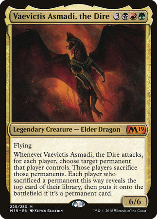 Vaevictis Asmadi, The Dire [Core Set 2019] | Rook's Games and More