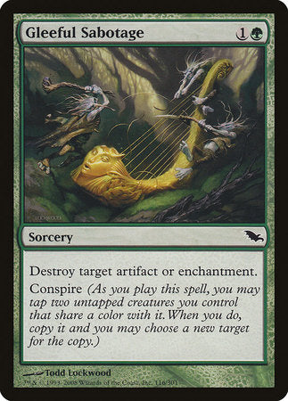 Gleeful Sabotage [Shadowmoor] | Rook's Games and More
