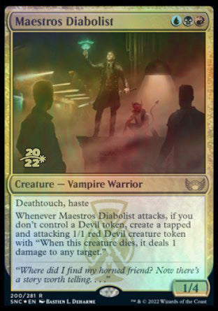 Maestros Diabolist [Streets of New Capenna Prerelease Promos] | Rook's Games and More