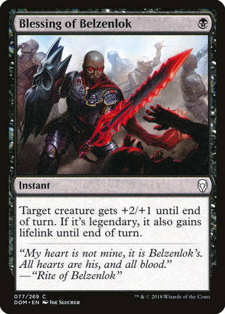 Blessing of Belzenlok [Dominaria] | Rook's Games and More