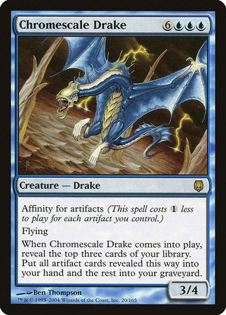 Chromescale Drake [Darksteel] | Rook's Games and More