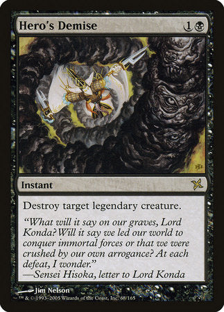 Hero's Demise [Betrayers of Kamigawa] | Rook's Games and More