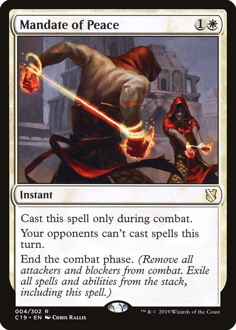 Mandate of Peace [Commander 2019] | Rook's Games and More