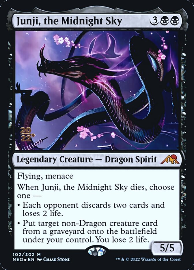Junji, the Midnight Sky [Kamigawa: Neon Dynasty Prerelease Promos] | Rook's Games and More