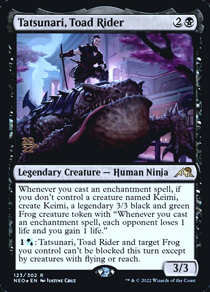 Tatsunari, Toad Rider [Kamigawa: Neon Dynasty Prerelease Promos] | Rook's Games and More