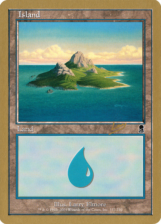 Island (rl337) (Raphael Levy) [World Championship Decks 2002] | Rook's Games and More