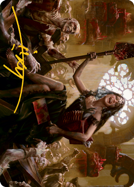 Gisa, Glorious Resurrector Art Card (Gold-Stamped Signature) [Innistrad: Midnight Hunt Art Series] | Rook's Games and More