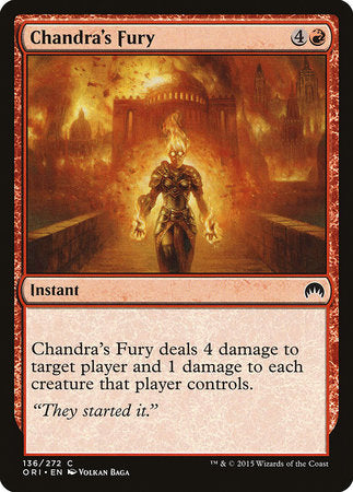 Chandra's Fury [Magic Origins] | Rook's Games and More
