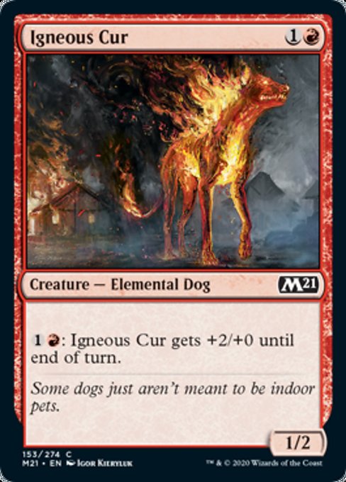 Igneous Cur [Core Set 2021] | Rook's Games and More