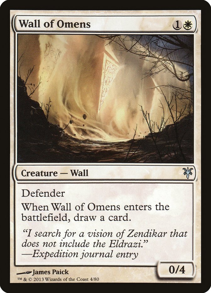Wall of Omens [Duel Decks: Sorin vs. Tibalt] | Rook's Games and More