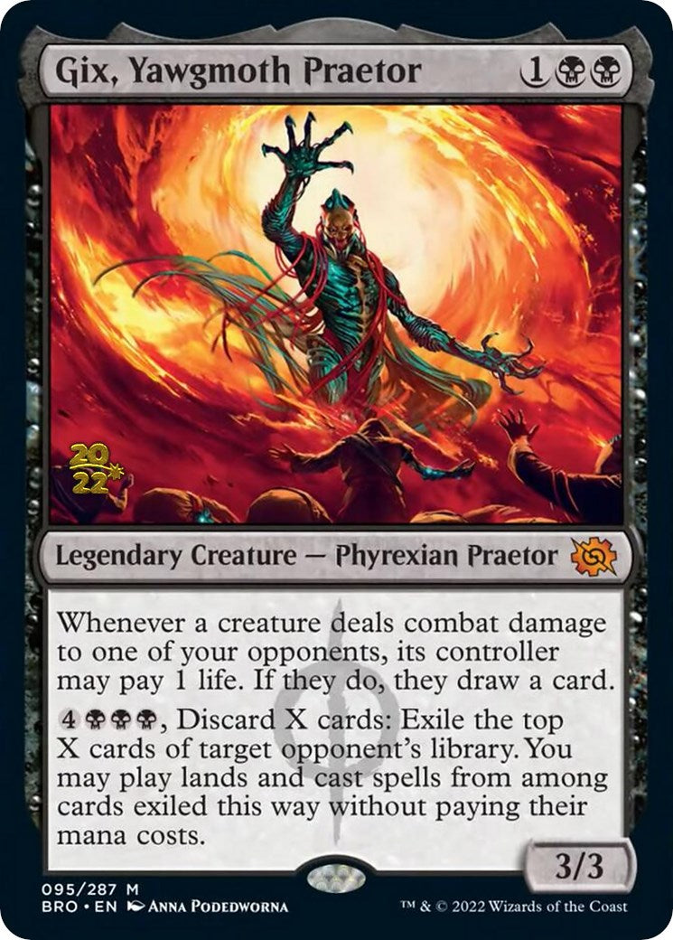 Gix, Yawgmoth Praetor [The Brothers' War: Prerelease Promos] | Rook's Games and More