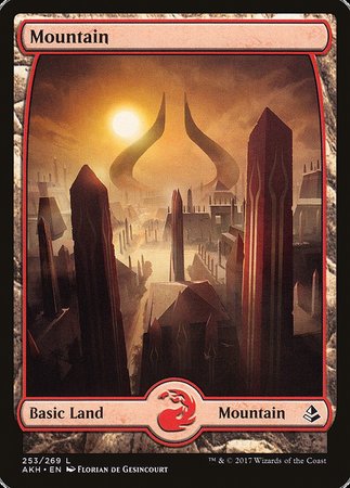 Mountain (253) - Full Art [Amonkhet] | Rook's Games and More