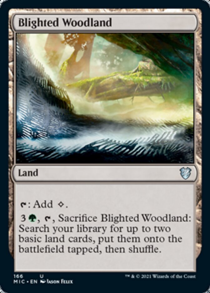 Blighted Woodland [Innistrad: Midnight Hunt Commander] | Rook's Games and More