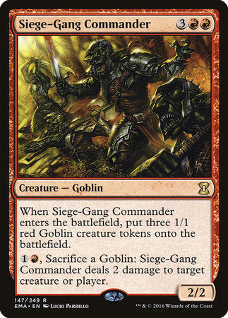 Siege-Gang Commander [Eternal Masters] | Rook's Games and More