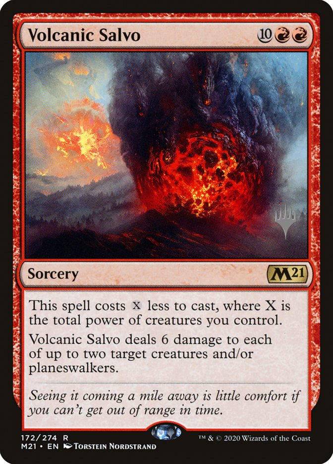 Volcanic Salvo (Promo Pack) [Core Set 2021 Promos] | Rook's Games and More