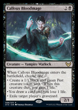 Callous Bloodmage [Strixhaven: School of Mages] | Rook's Games and More