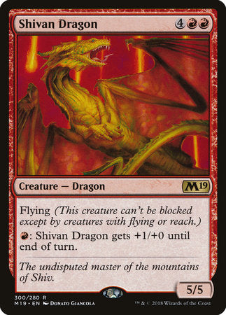 Shivan Dragon [Core Set 2019] | Rook's Games and More