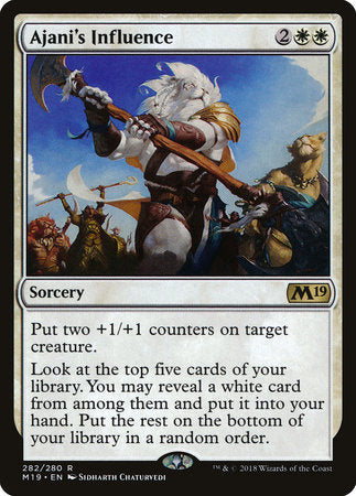 Ajani's Influence [Core Set 2019] | Rook's Games and More