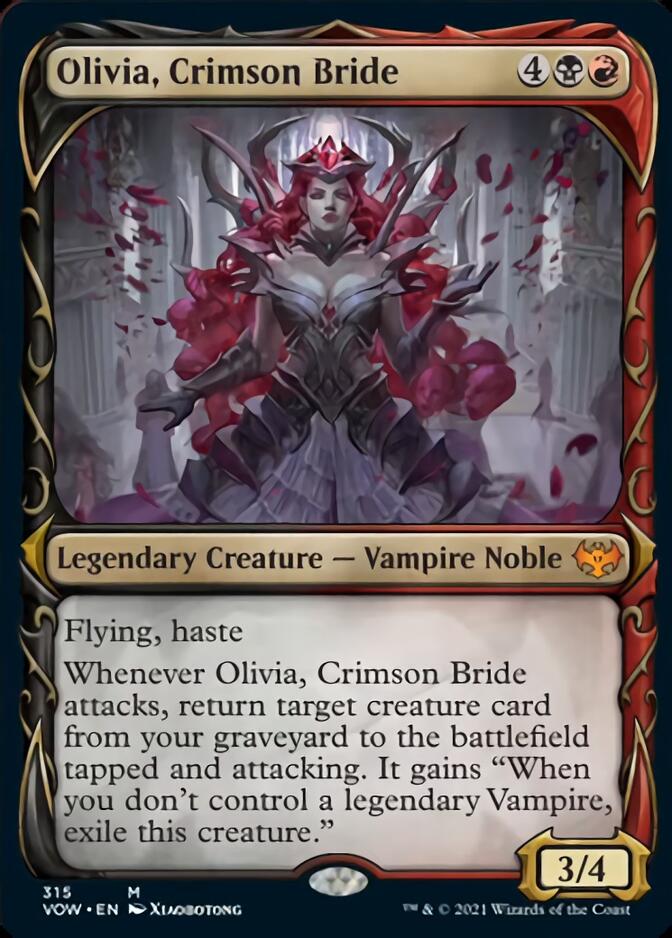 Olivia, Crimson Bride (Showcase Fang Frame) [Innistrad: Crimson Vow] | Rook's Games and More