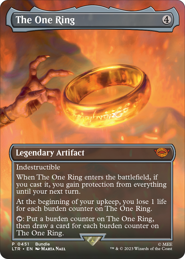 The One Ring (Borderless Alternate Art) [The Lord of the Rings: Tales of Middle-Earth] | Rook's Games and More