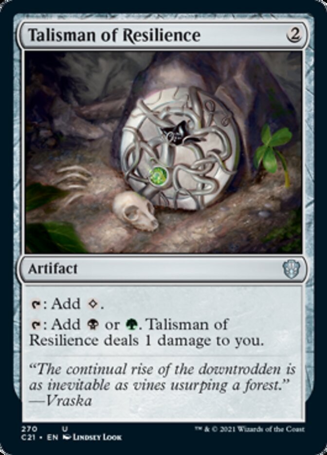 Talisman of Resilience [Commander 2021] | Rook's Games and More