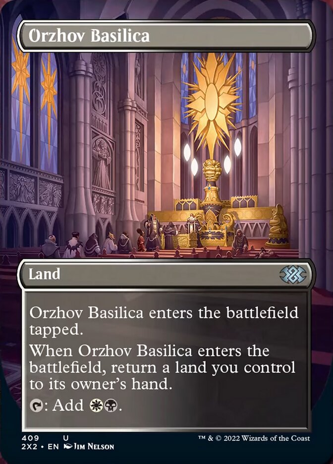 Orzhov Basilica (Borderless Alternate Art) [Double Masters 2022] | Rook's Games and More