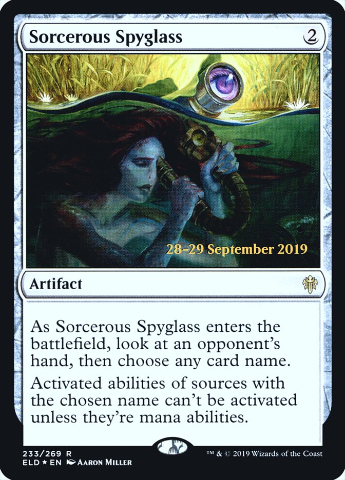 Sorcerous Spyglass  [Throne of Eldraine Prerelease Promos] | Rook's Games and More