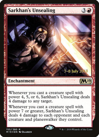 Sarkhan's Unsealing [Core Set 2019 Promos] | Rook's Games and More
